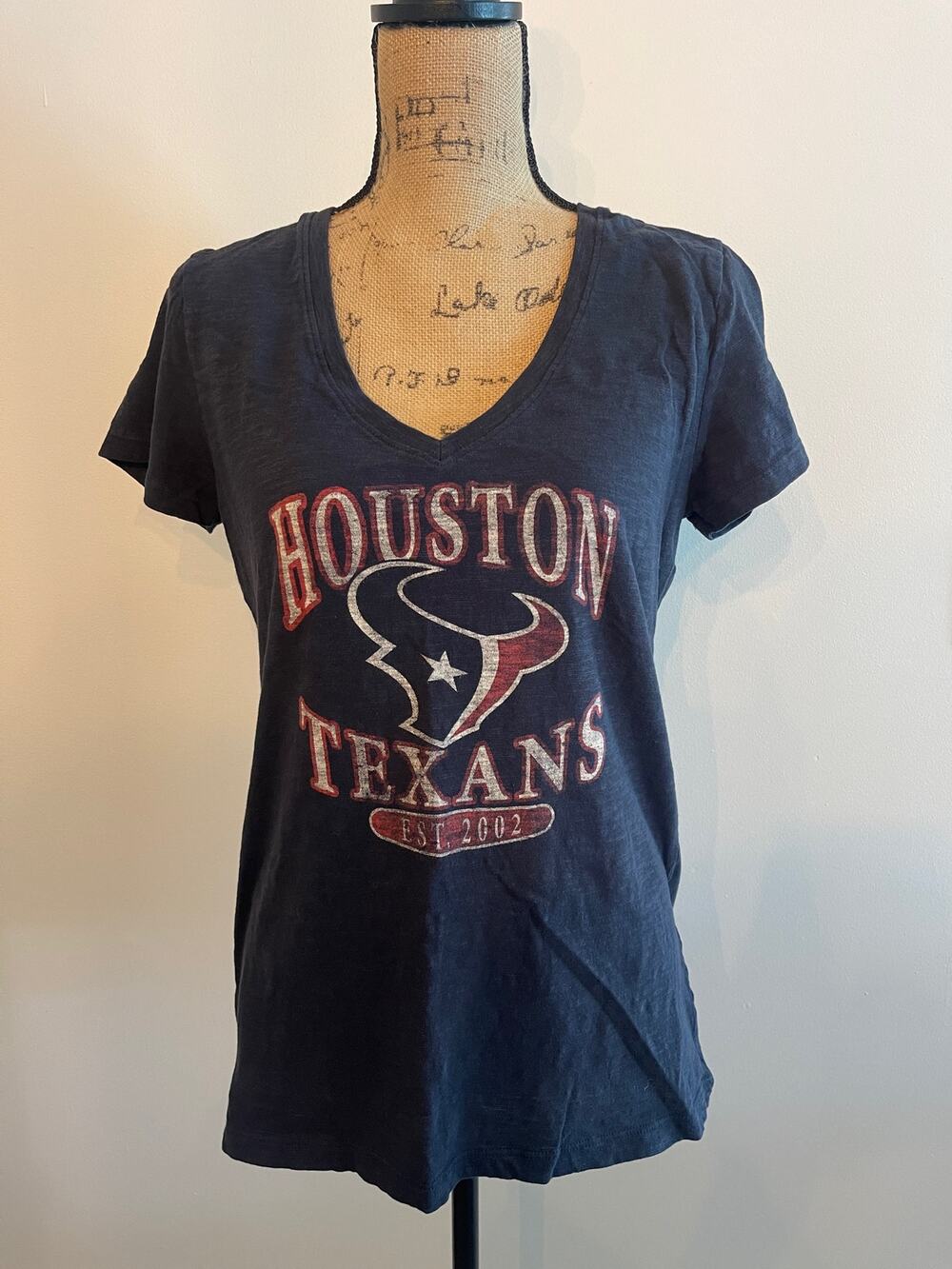 NFL Houston Texans 47 Brand V Neck Women’s Shirt Size XL
